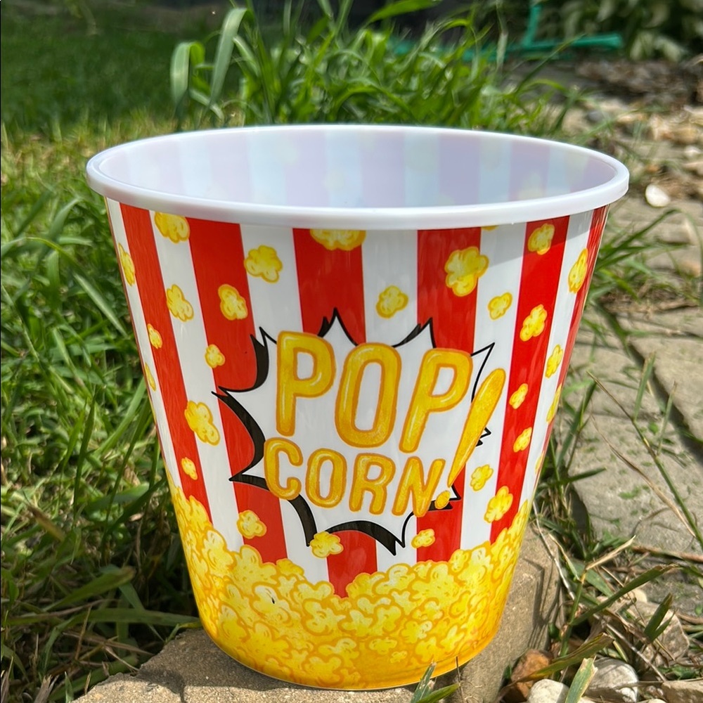 🩶5/$30 Plastic Movie Theater Style Popcorn Bucket NEW
